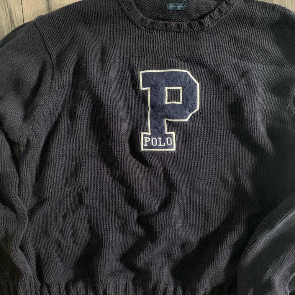 (Sold).....Polo Ralph Lauren big P sweater..(sold)